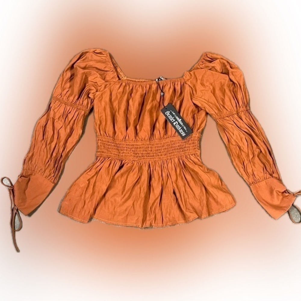 Scarlet Darkness Bohemian, Renaissance, Boho vibe top